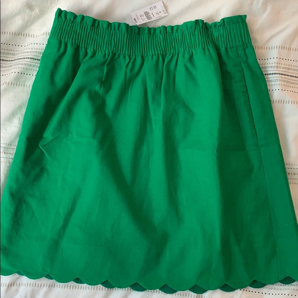 Green J Crew Skirt
